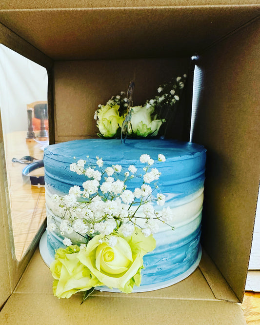 Blue Flower Cake