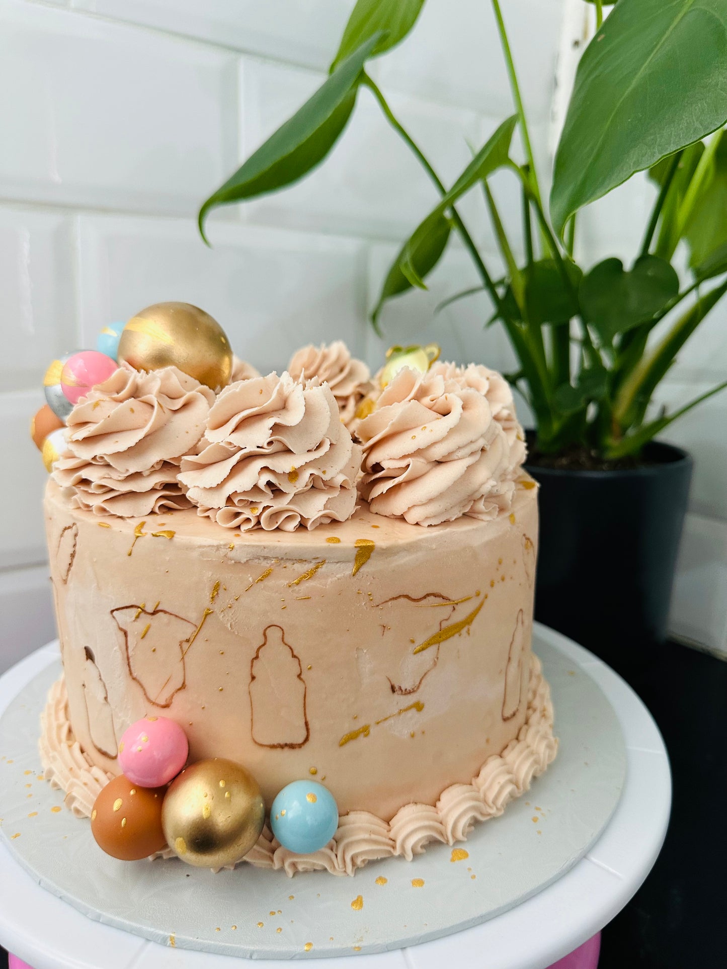 Golden Spring Delight Cake