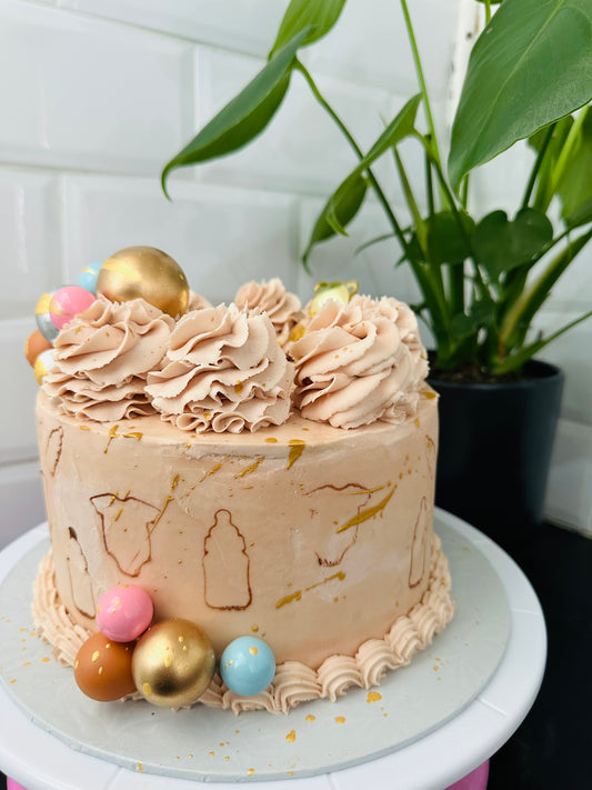 Golden Spring Delight Cake