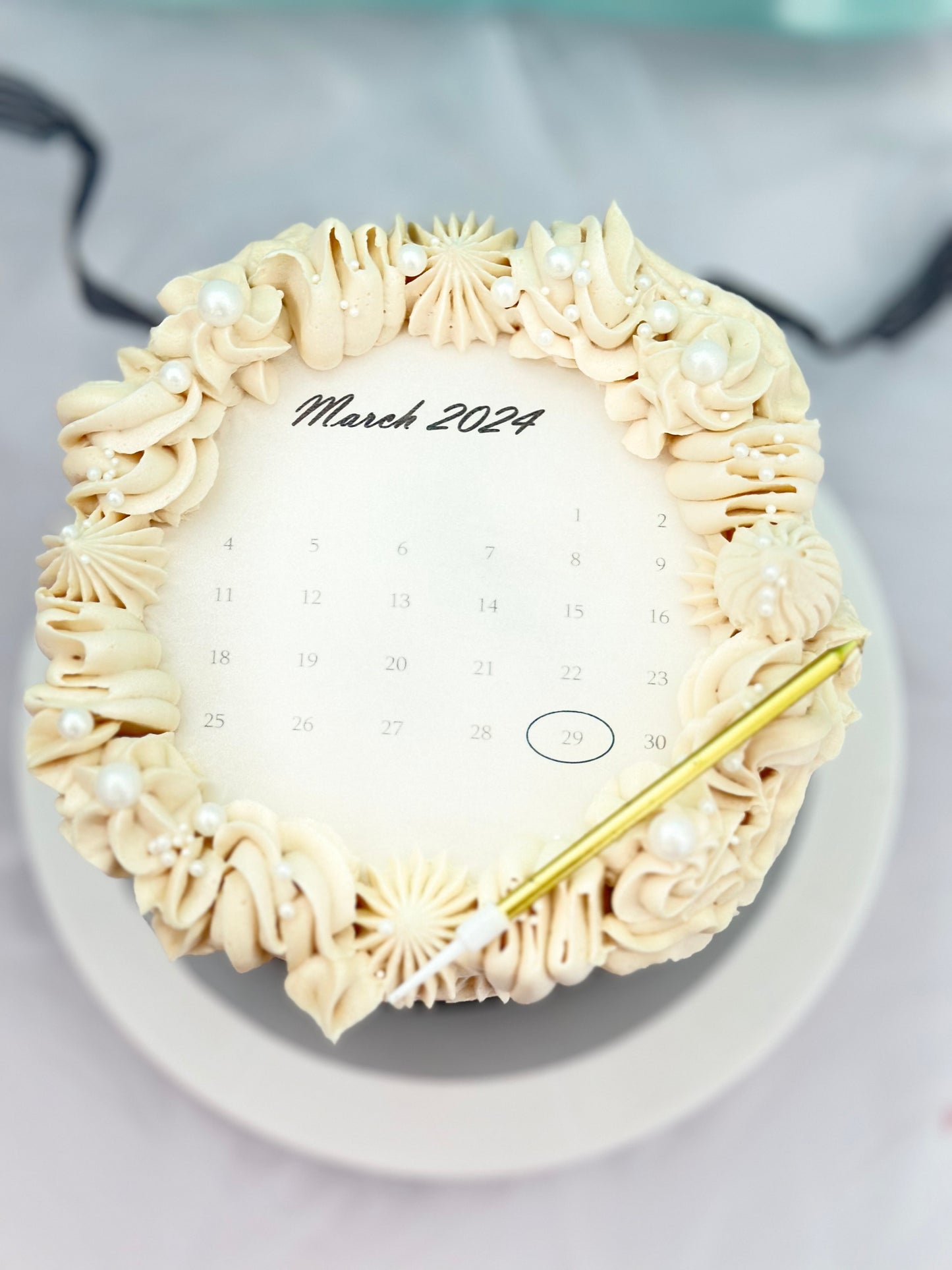 Burn Away Calendar cake