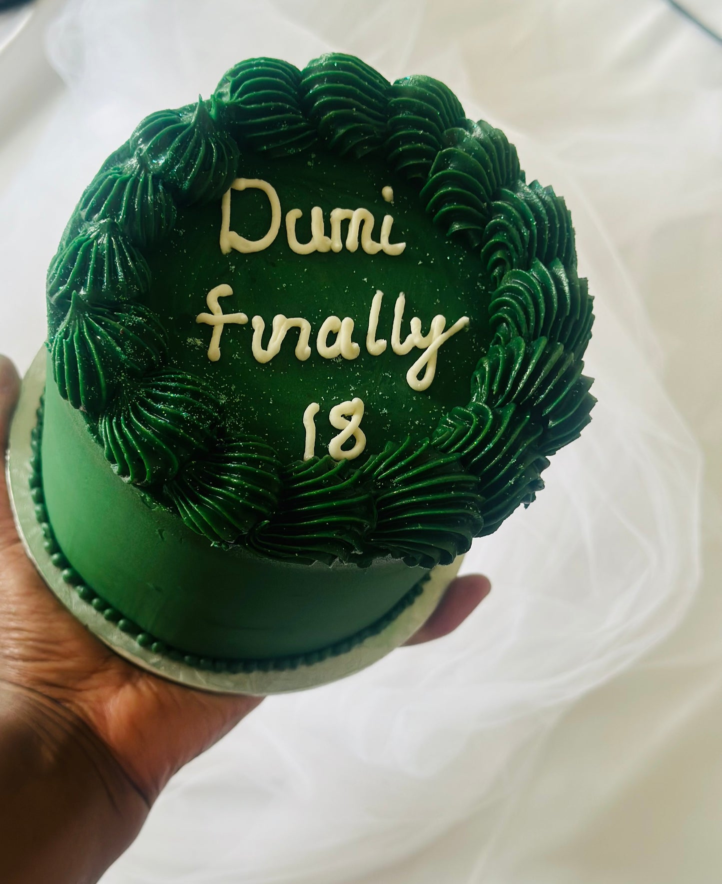 Emerald Celebration Mini Cake