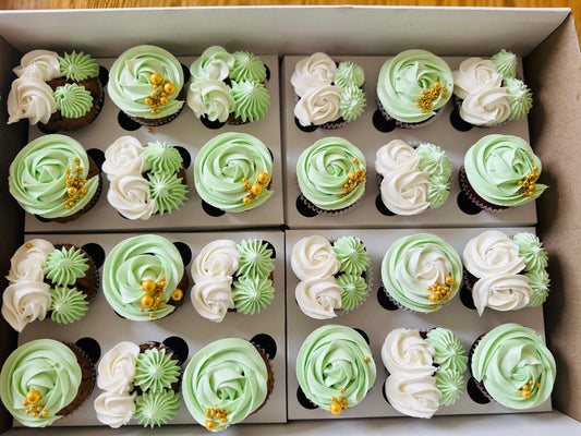 Mint Blossom Cupcakes (Dozen)