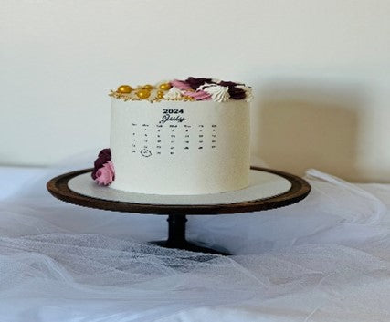 Side Calendar Cake